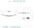 Pulsera de Piedras Naturales con Cuenta Tubular – vista principal del diseño piedras naturales con cuenta tubular