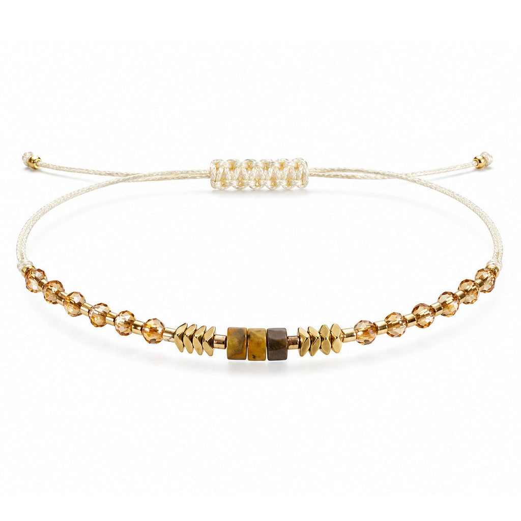 Pulsera de Piedras Naturales con Cuenta Tubular