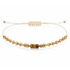 Pulsera de Piedras Naturales con Cuenta Tubular