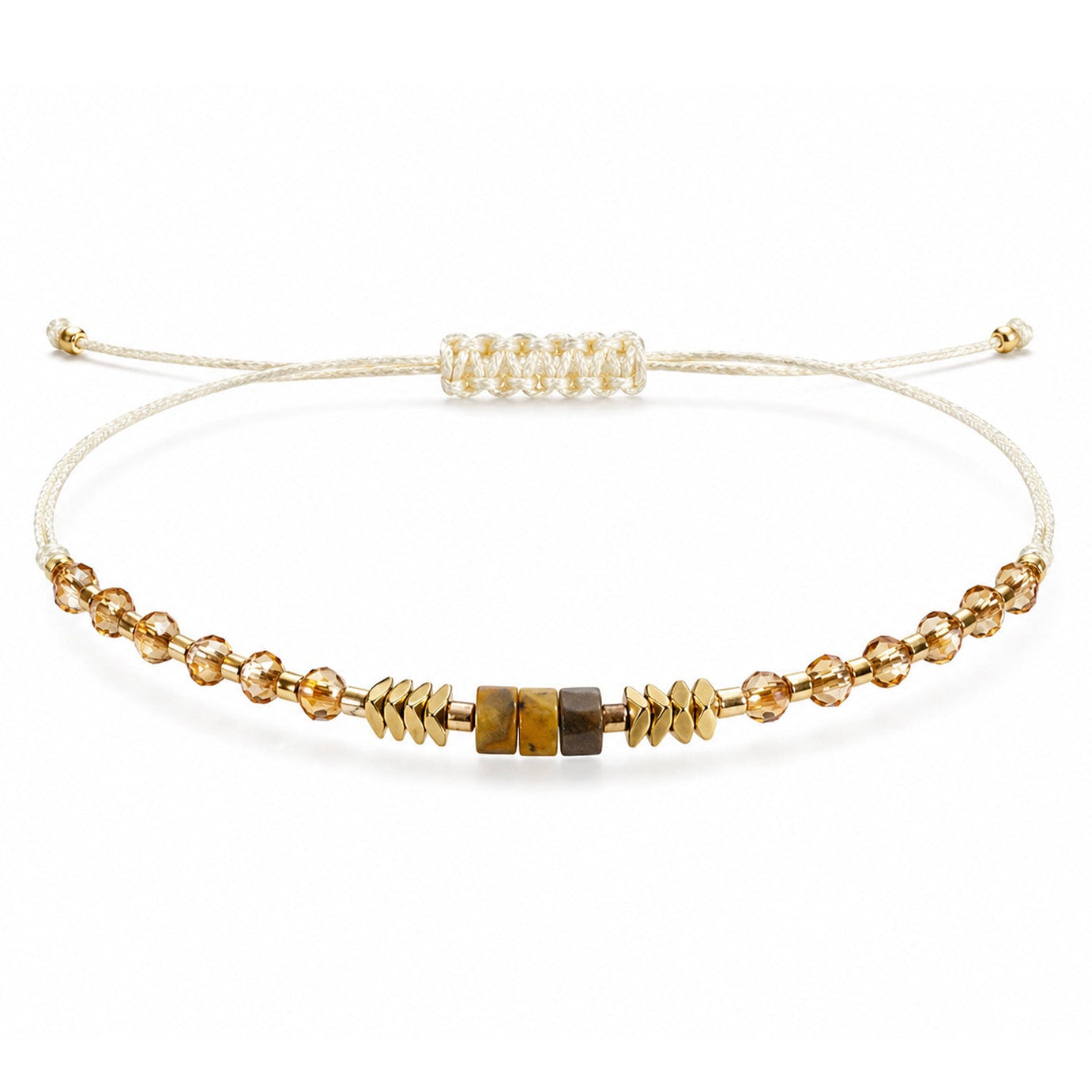 Pulsera de Piedras Naturales con Cuenta Tubular