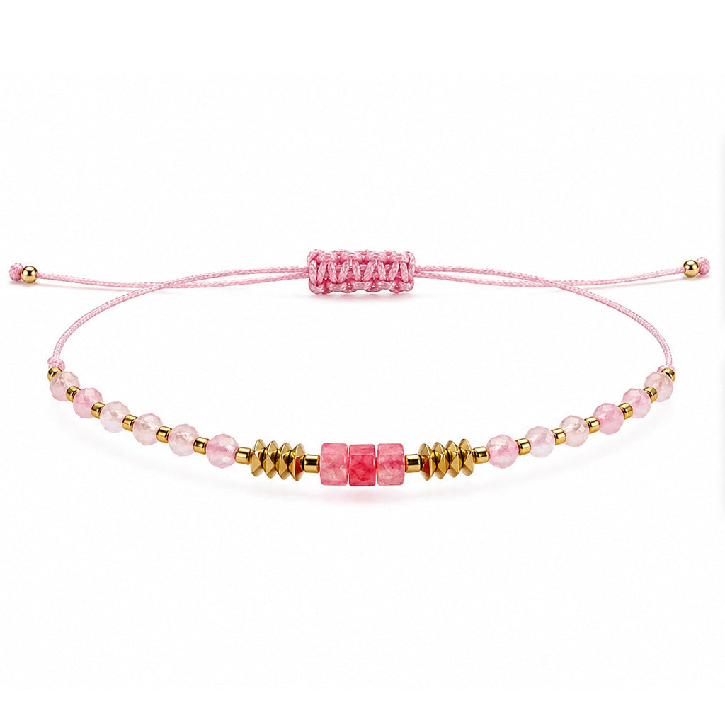Pulsera de Piedras Naturales con Cuenta Tubular