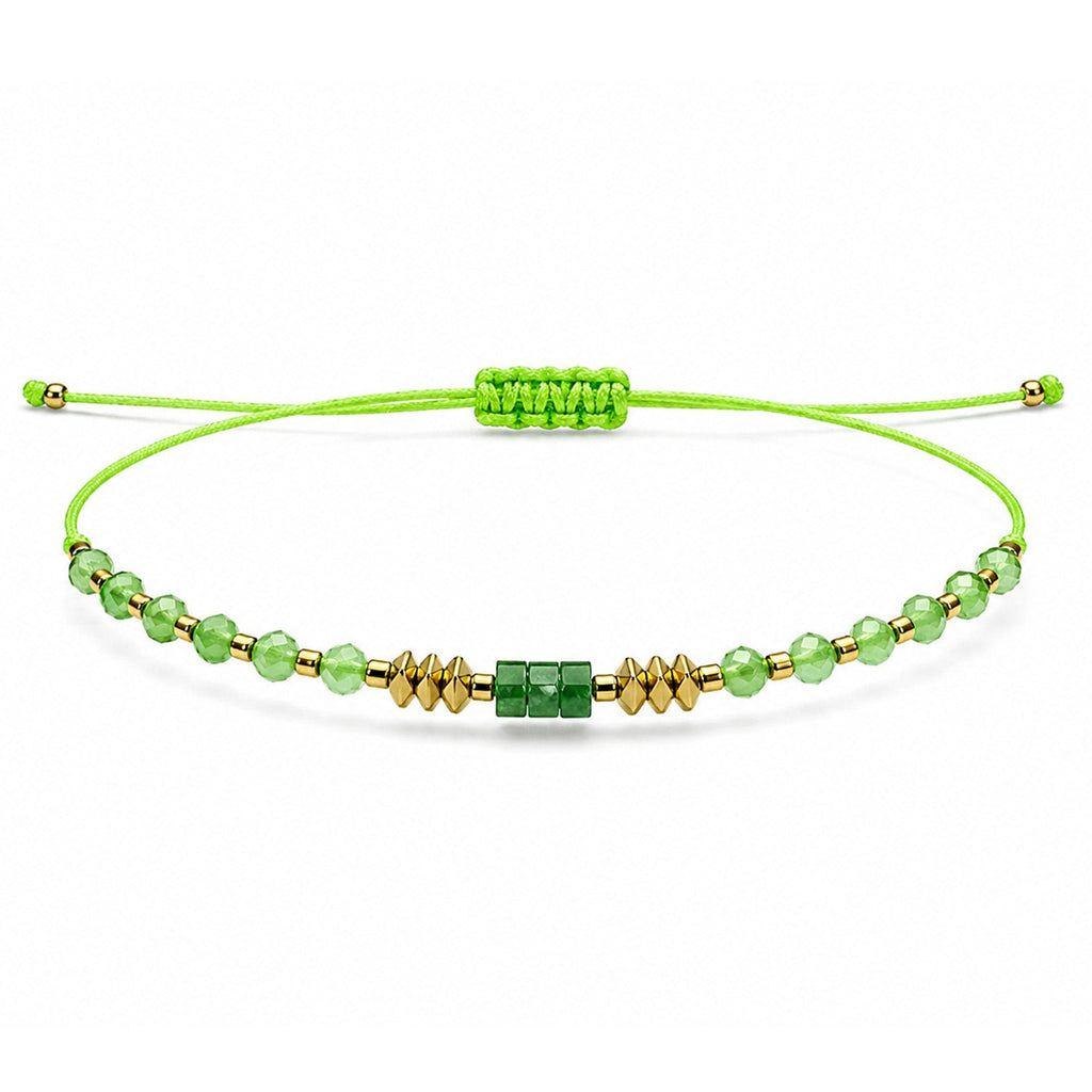 Pulsera de Piedras Naturales con Cuenta Tubular