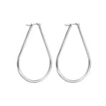 Aros gota de acero inoxidable, plateado, 40mm