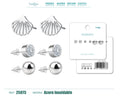 Pendiente Acero Inoxidable 3 pares - cotigo