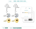 Pendiente Acero Inoxidable 3 pares - cotigo