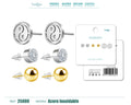 Pendiente Acero Inoxidable 3 pares - cotigo