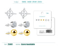 Pendiente Acero Inoxidable 3 pares - cotigo