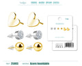 Pendiente Acero Inoxidable 3 pares - cotigo