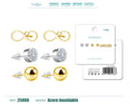 Pendiente Acero Inoxidable 3 pares - cotigo