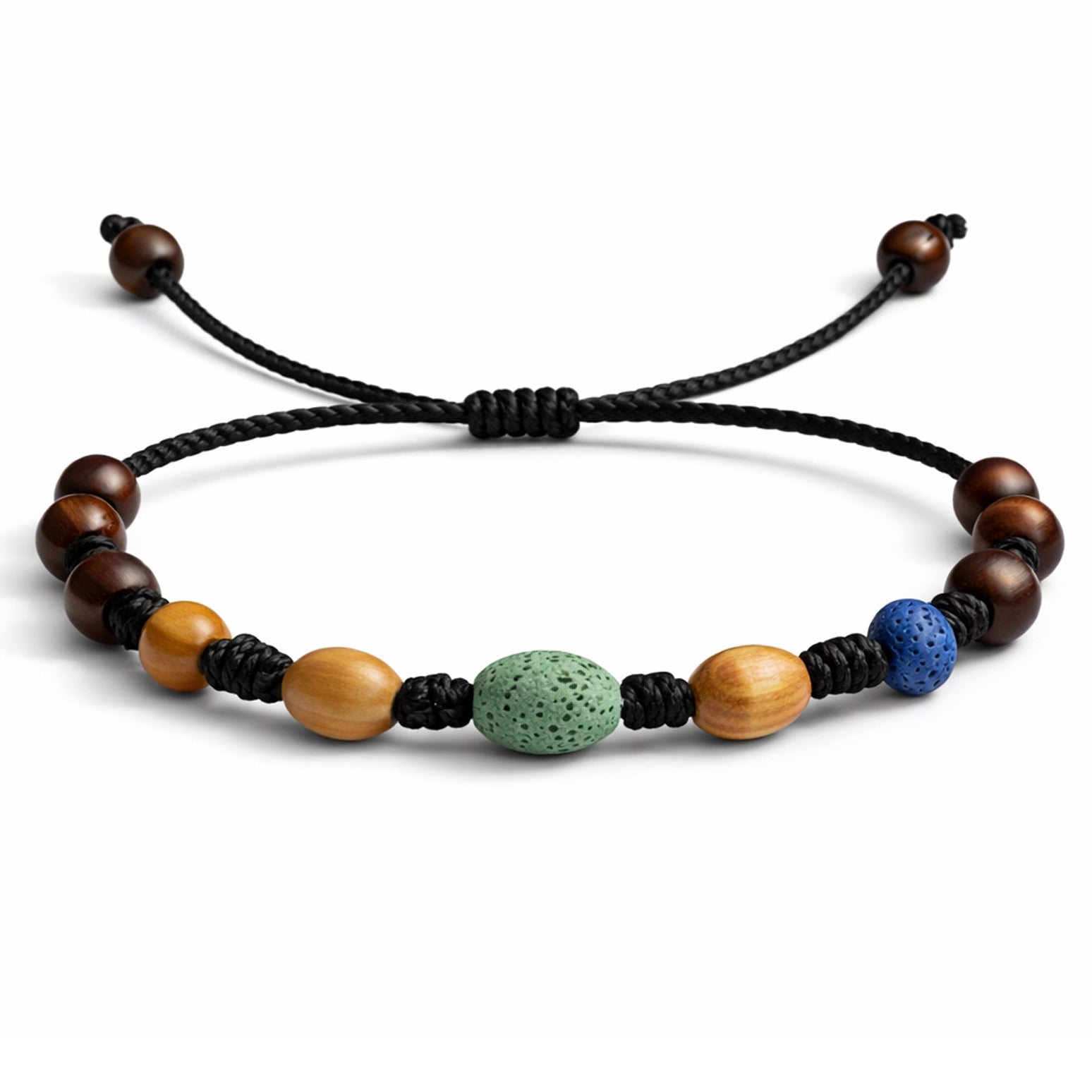 Pulsera de Piedra Volcánica Ajustable