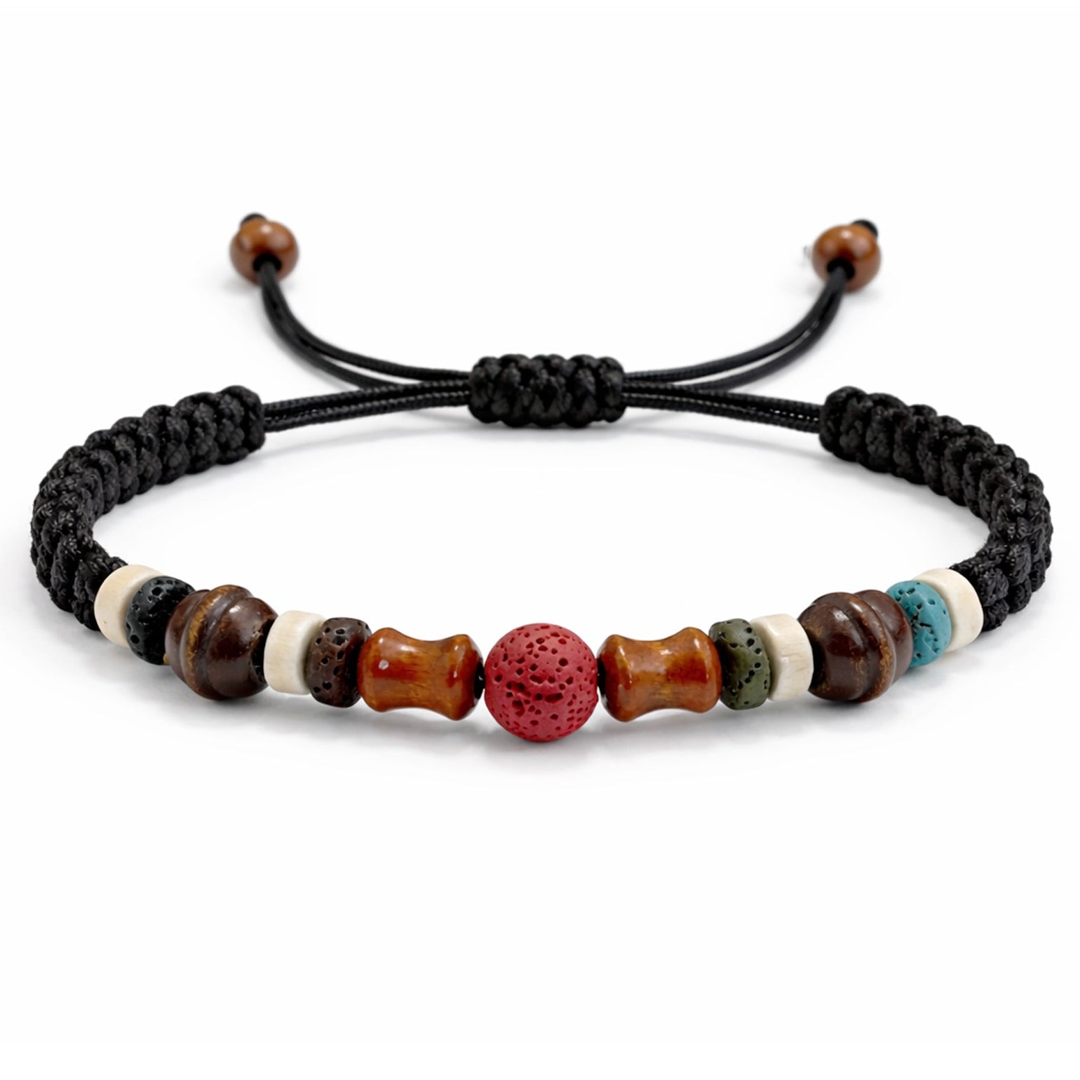 Pulsera de Piedra Volcánica Ajustable
