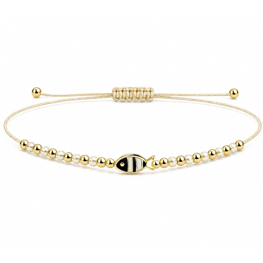 Pulsera de Cuentas con Pez – vista principal del diseño cuentas con pez