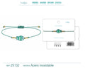 Pulsera de Hilo con Pez de Cristal y Ojo Turco – vista principal del diseño hilo con pez de cristal y ojo turco