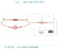 Pulsera de Hilo con Corazón de Cristal – vista principal del diseño hilo con corazón de cristal