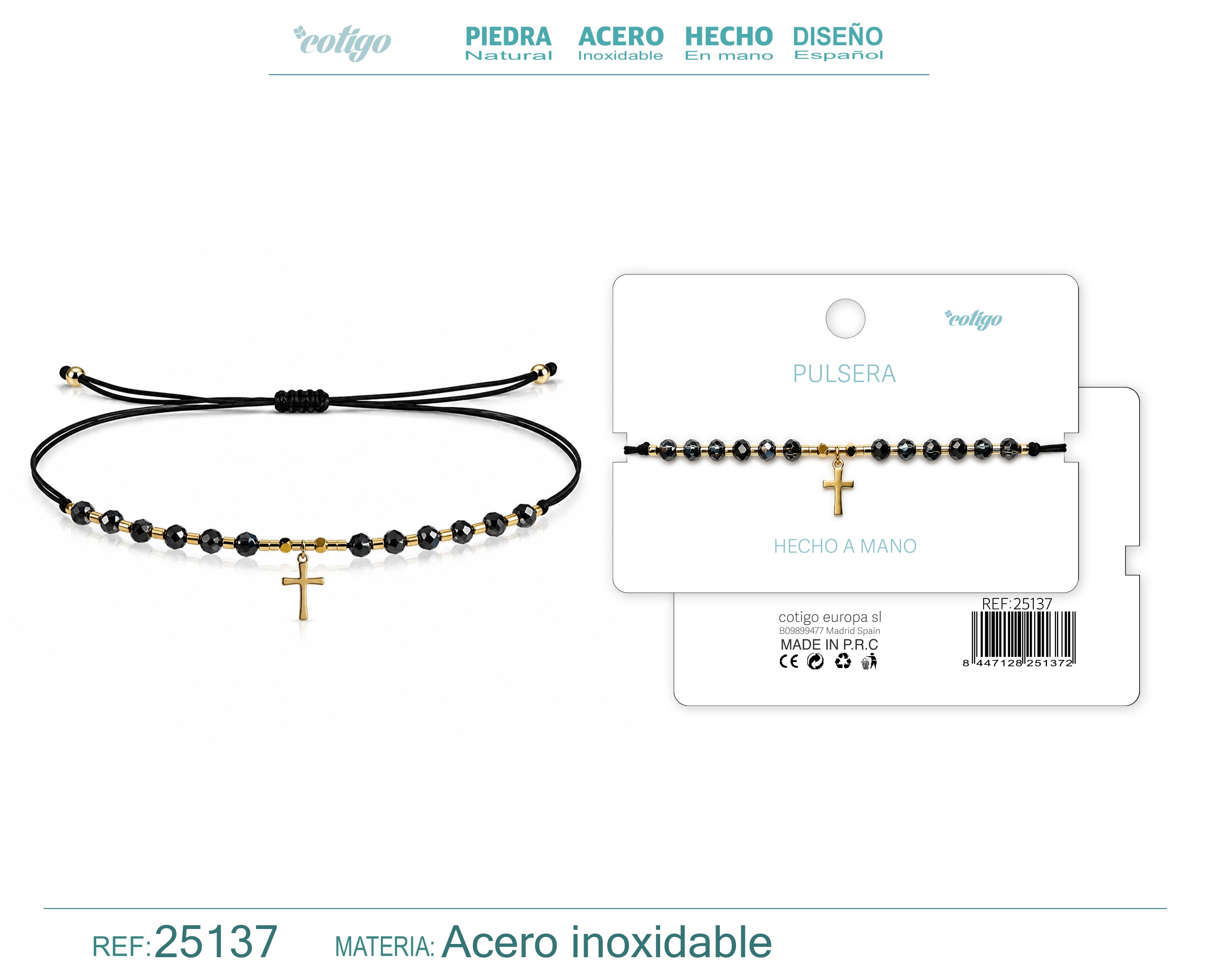Pulsera de Cristales con Cruz – vista principal del diseño cristales con cruz