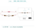 Pulsera de Piedras Naturales con Trébol – vista principal del diseño piedras naturales con trébol