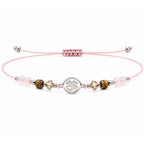 Pulsera de Piedras Naturales con Trébol – vista principal del diseño piedras naturales con trébol