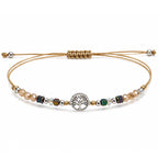 Pulsera de Piedras Naturales con Árbol de la Vida – vista principal del diseño piedras naturales con árbol de la vida