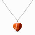 Collar Piedra Natural en Forma de Corazón