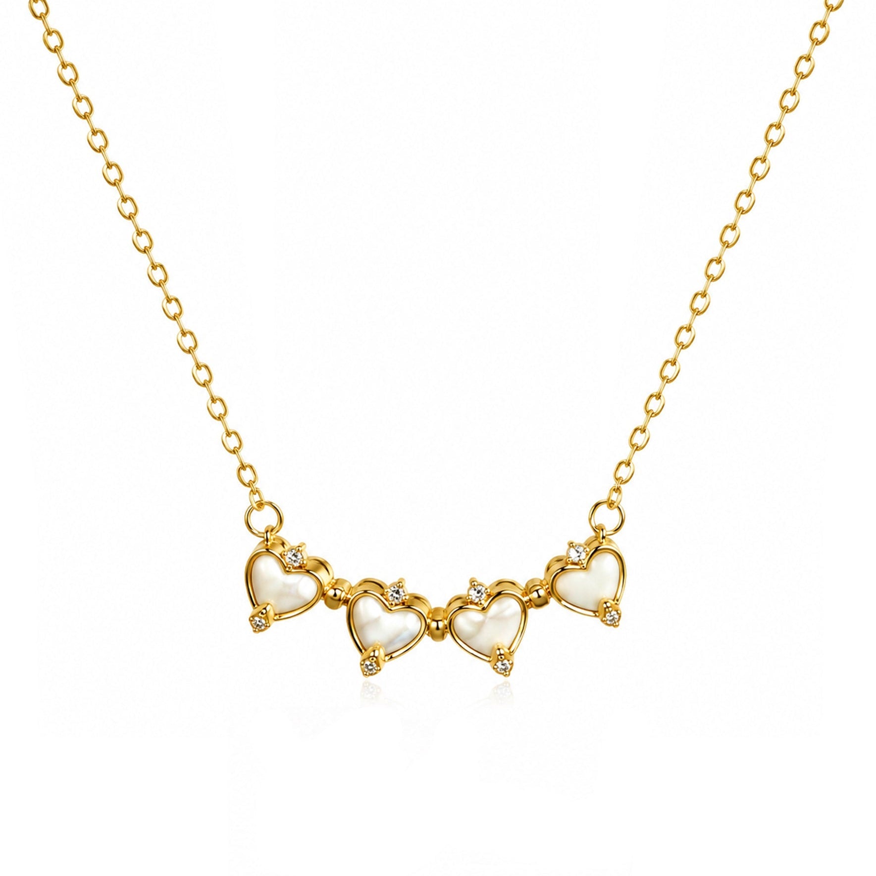 Collar Transformable de Cuatro Corazones