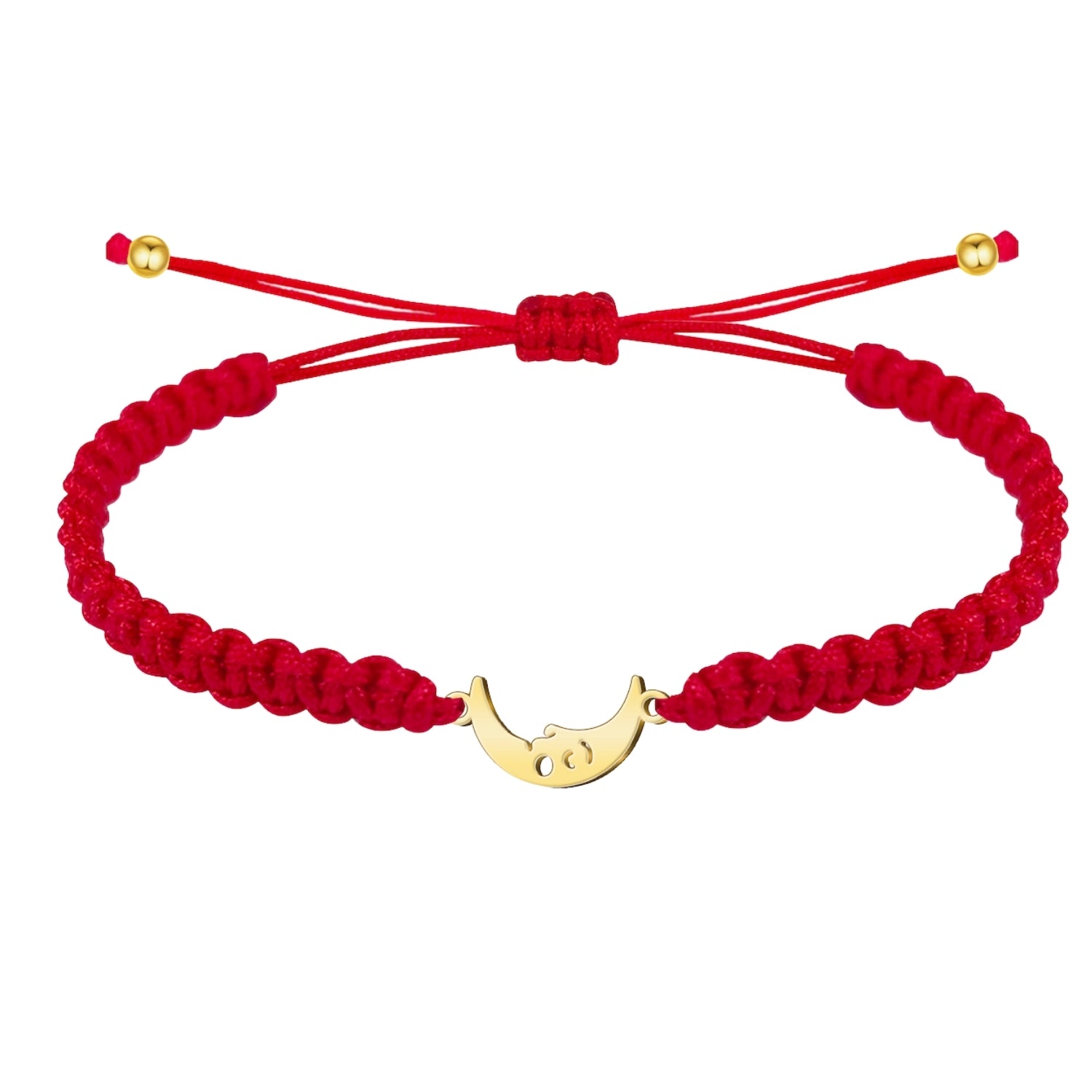 Pulsera Hilo Destino Luna Acero