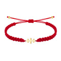 Pulsera Hilo Destino con Cruz de las Catacumbas en Acero