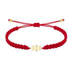 Pulsera Hilo Destino con Cruz de las Catacumbas en Acero