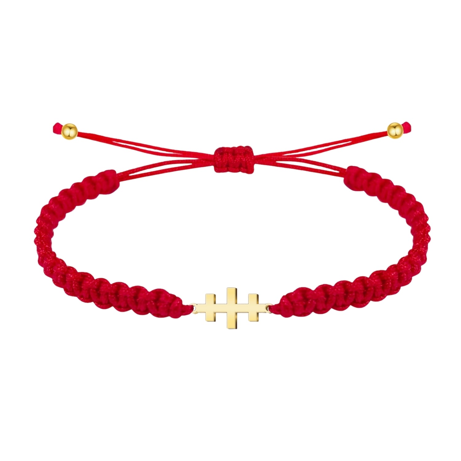 Pulsera Hilo Destino con Cruz de las Catacumbas en Acero