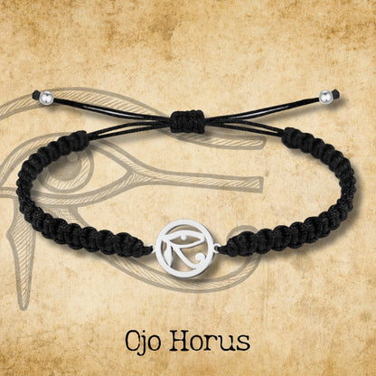 ✨cotigo - Pulsera Amuleto Suerte y Protección 🔮 | Acero Inoxidable📿 | Pulsera con Símbolo de España 🇪🇸 | PulseraOjo de Horus 👁️ | Para Hombre y Mujer 👫 | Regalo para Cumpleaños 🎁, Navidad 🎄 y Día de la Madre 💐