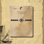 Pulsera Hilo Encerado pintadera Canaria Solar - cotigo