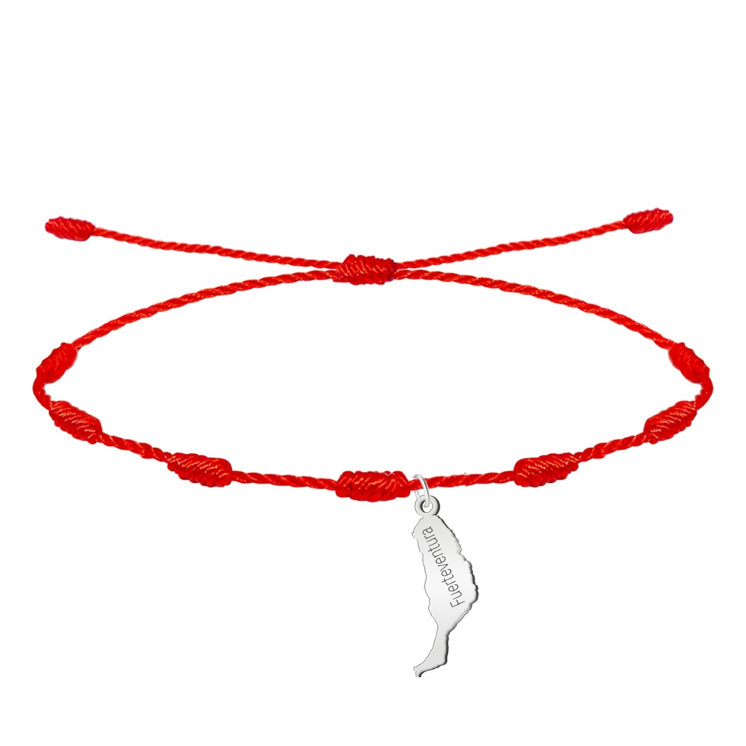 Pulsera 7 Nudos Mapa de Fuerteventura Acero