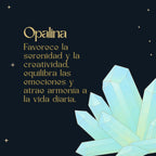 Pulsera Tetragrammaton y Nudo de Bruja con Opalina en Acero - cotigo
