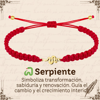 Pulsera Hilo Destino Roja Hecho a Mano 🧵 con Amuleto de Suerte y Protección 🍀 en Acero Inoxidable 💎