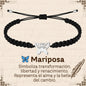 Pulsera Hilo Destino Hecho a Mano 🧵 con Amuleto de Suerte y Protección 🍀 en Acero Inoxidable 💎 - cotigo