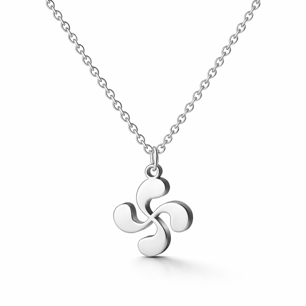 Collar Lauburu en Acero Inoxidable