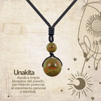 Colgante de Unakita de bola 14mm - cotigo