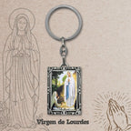 Llavero Virgen de Lourdes con Imagen a Color - cotigo