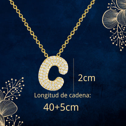 Colgante Letra inicial C con Piedra Circonita