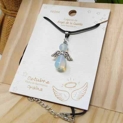 Colgante Ángel de la Guarda en Opalina - cotigo