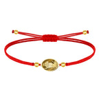 Pulsera Medalla de San Isidro Labrador con Hilo Encerado