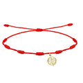 Pulsera 7 Nudos con Rosa de los Vientos en Acero Dorado