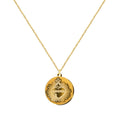 Collar dorado con medalla del Sagrado Corazón de Jesús