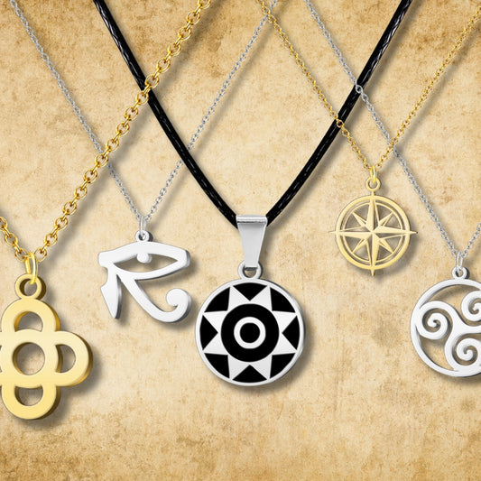 ✨cotigo - Colgante Amuleto Suerte y Protección 🔮 | Acero Inoxidable📿 | Collar con Símbolo de España 🇪🇸 | Colgante Ojo de Horus 👁️ | Para Hombre y Mujer 👫 | Regalo para Cumpleaños 🎁, Navidad 🎄 y Día de la Madre 💐