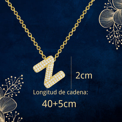 Colgante Letra inicial Z con Piedra Circonita
