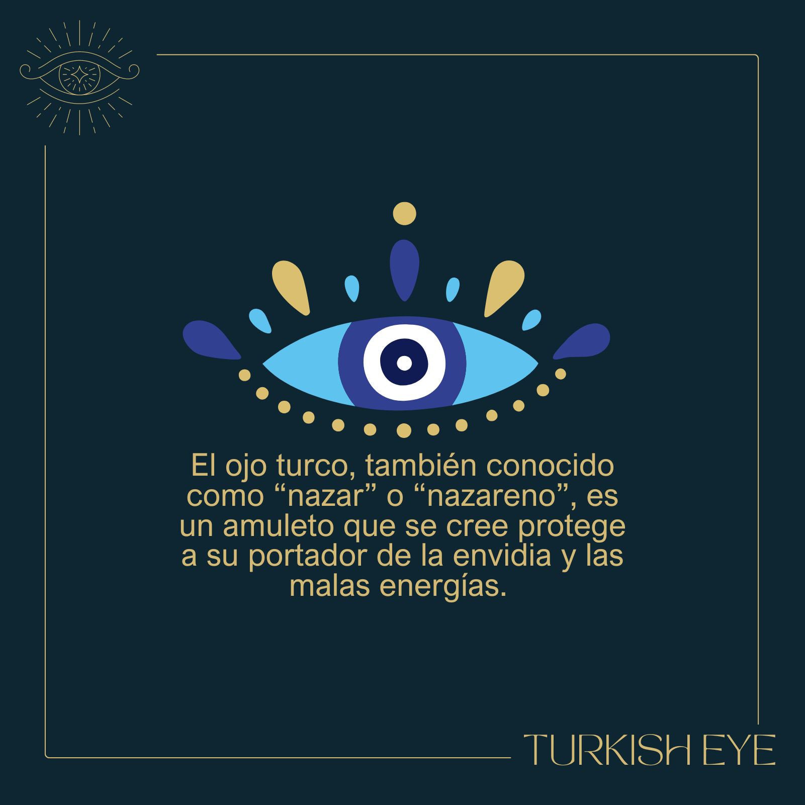Collar Ojo Turco Acero Inoxidable | Amuleto contra el mal de ojo y energías negativas + Regalo Pulsera 7 Nudos - cotigo