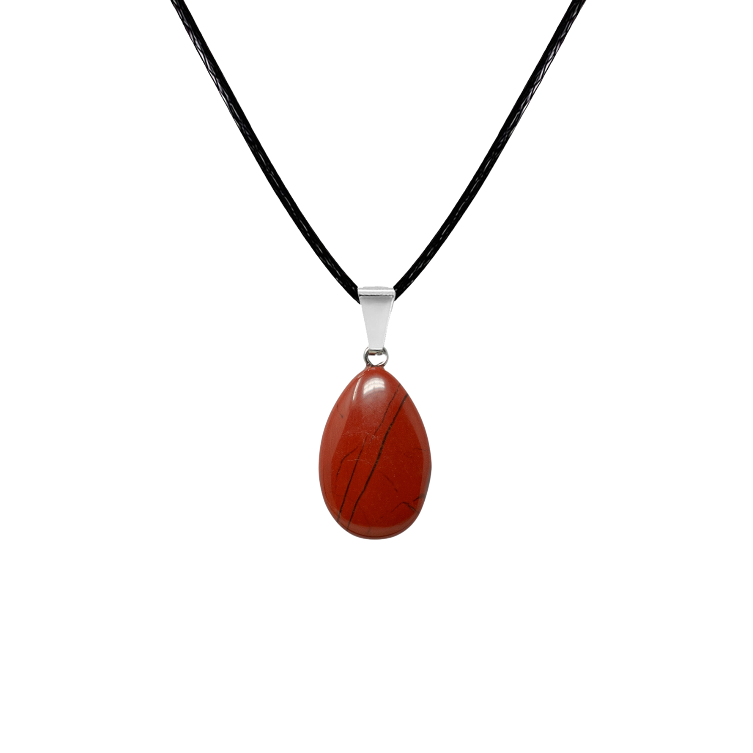 Colgante Gotita de Jade Rojo