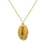 Collar Virgen de Fátima con Medalla en Acero Inoxidable