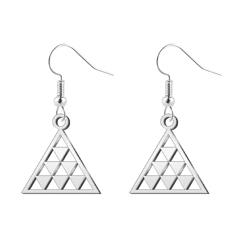 Pendientes Pintadera Canaria Triangular - cotigo