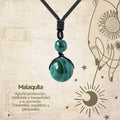 Colgante de Malaquita de bola 14mm - cotigo