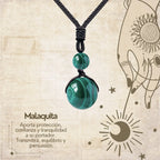 Colgante de Malaquita de bola 14mm - cotigo